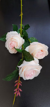 Fir trandafiri artificiali roz 80cm – flori decorative material textil